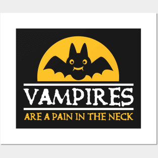 Halloween: Vampires are a pain in the neck Posters and Art
